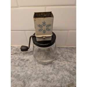 Vintage Androck Nut Grinder/Chopper Metal with Glass Jar & Handle Made in U.S.A.